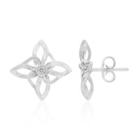 Boucles d'oreilles en argent et Diamant I1 (G)