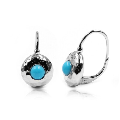 Boucles d'oreilles en argent et Turquoise Sleeping Beauty (Faszination Türkis)