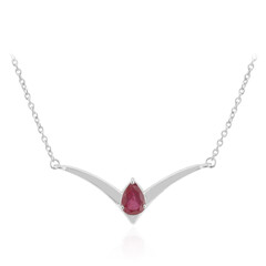 Collier en argent et Rubis de Bemainty