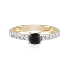 Bague en argent et Spinelle noir