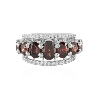 Bague en argent et Zircon rose