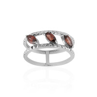 Bague en argent et Zircon rose