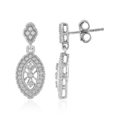 Boucles d'oreilles en argent et Zircon