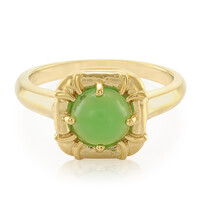 Bague en argent et Chrysoprase impériale