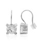 Boucles d'oreilles en argent et Topaze blanche