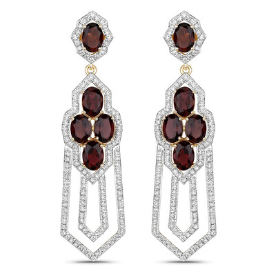 Boucles d'oreilles en or et Tourmaline rose du Brésil AAA (SUHANA)