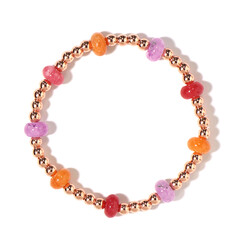 Bracelet et quarz orange