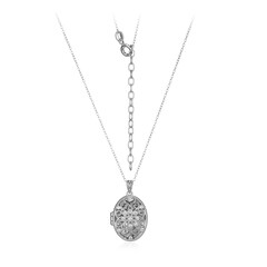 Collier en argent et Topaze blanche