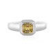 Bague en argent et Zircon jaune