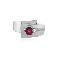 Bague pour homme en argent et Rubis de Madagascar