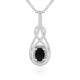 Collier en argent et Onyx noir