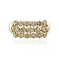 Bague en or et Diamant champagne I2 (de Melo)