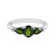 Bague en argent et Diopside de Russie