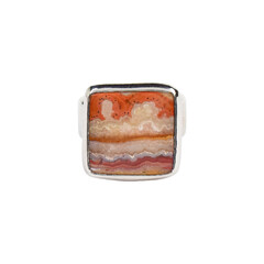 Bague en argent et Agate dentelle