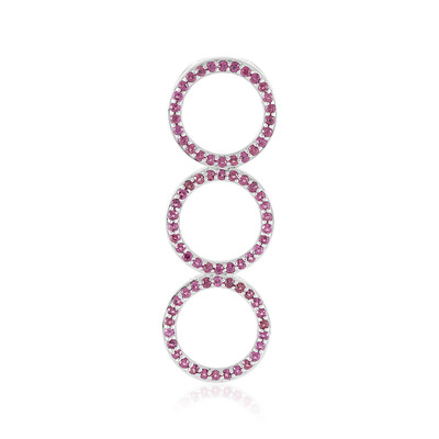 Pendentif en argent et Grenat Rhodolite (MONOSONO COLLECTION)