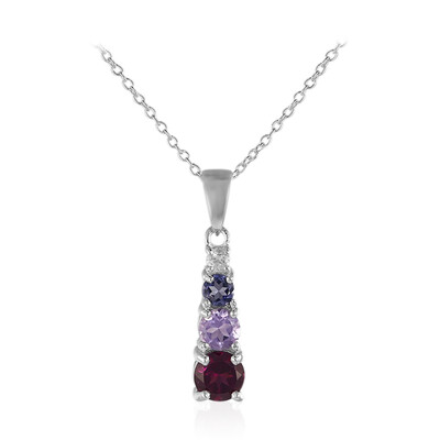 Collier en argent et Grenat Rhodolite