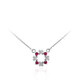 Collier en argent et Rubis