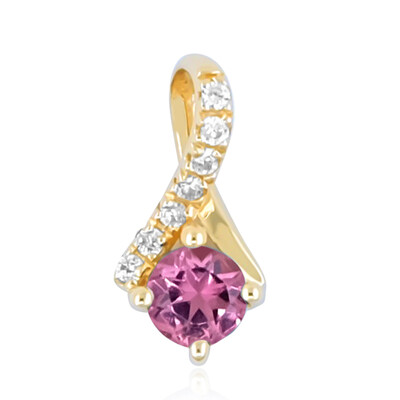 Pendentif en or et Rubellite