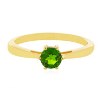 Bague en argent et Diopside de Russie