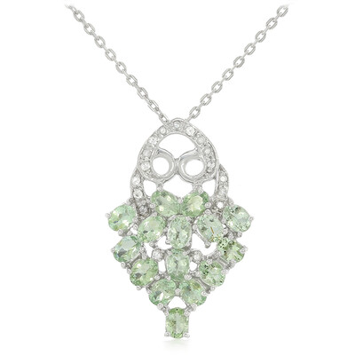 Collier en argent et Tourmaline Paraïba