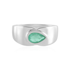 Bague en argent et Emeraude de Russie