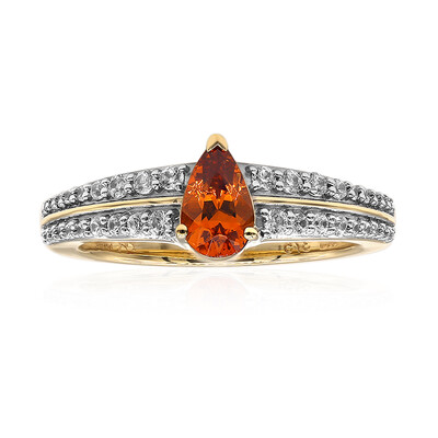 Bague en or et Spessartine de Californie (Amanda Adkins)