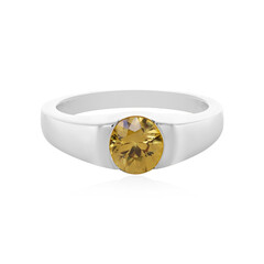 Bague en argent et Zircon jaune