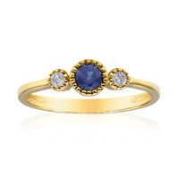 Bague en or et Saphir bleu de Ceylan (CIRARI)