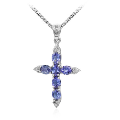 Collier en argent et Tanzanite