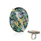 Bague en argent et Coquillage d'Abalone (Gems en Vogue)