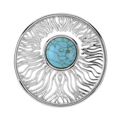 Pendentif en argent et Turquoise