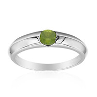 Bague en argent et Vésuvianite