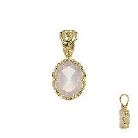 Pendentif en or et Quartz rose