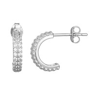 Boucles d'oreilles en argent et Zircon