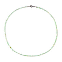 Collier en argent et Chrysoprase