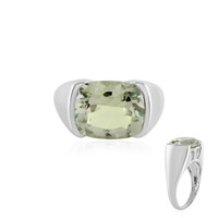 Bague en argent et Améthyste verte