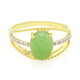 Bague en argent et Chrysoprase impériale