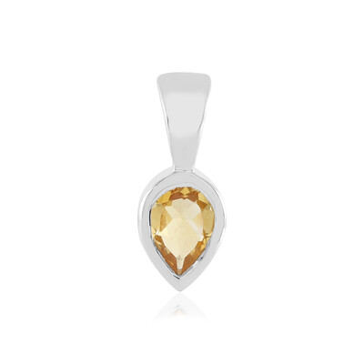 Pendentif en argent et Citrine