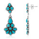 Boucles d'oreilles en argent et Turquoise (Desert Chic)