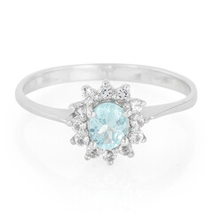 Bague en argent et Apatite bleue