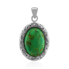 Pendentif en argent et Turquoise verte de Kingman (Art of Nature)