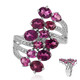 Bague en argent et Grenat Rhodolite