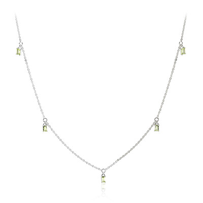 Collier en argent et Péridot