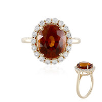 Bague en or et Grenat Hessonite