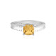 Bague en argent et Citrine