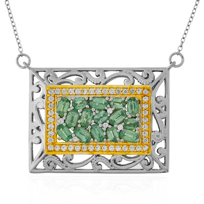 Collier en argent et Kyanite Menthe (Dallas Prince Designs)