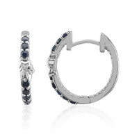 Boucles d'oreilles en argent et Saphir bleu (Remy Rotenier)