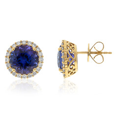 Boucles d'oreilles en or et Tanzanite AAA (CIRARI)