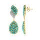 Boucles d'oreilles en argent et Turquoise Sleeping Beauty