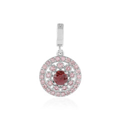 Pendentif en argent et Zircon acajou